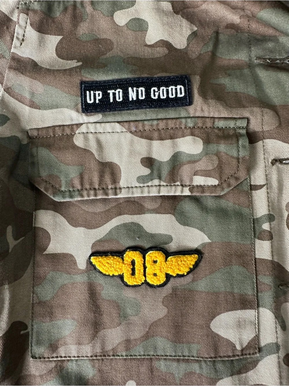Forever 21 Camouflage Women’s Button Up Jacket with Patches. Size Medium. - Picture 6 of 9